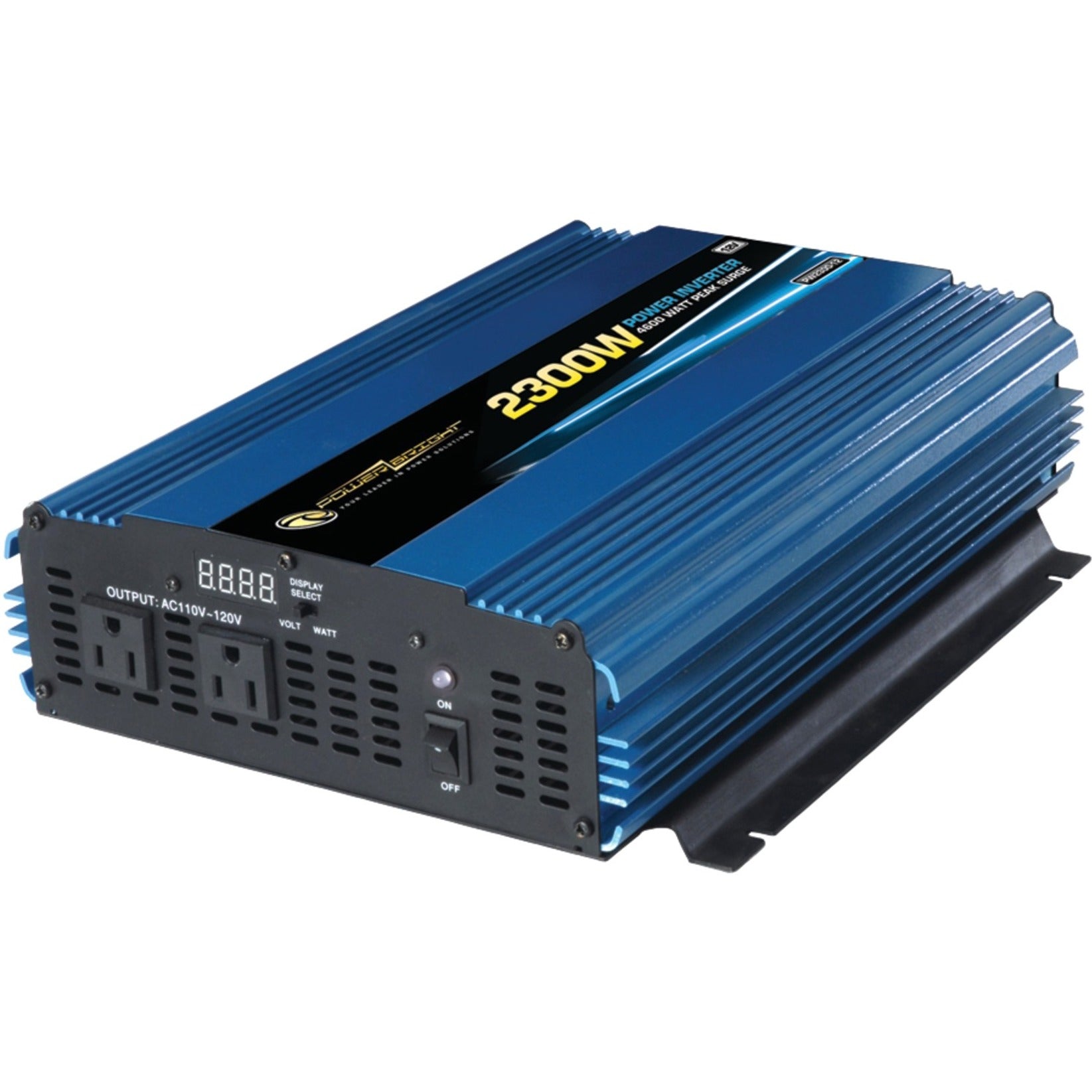 Power Bright PW2300-12 12V DC to AC 2300 Watt Power Inverter, Modified Sine Wave, 2 x AC Out