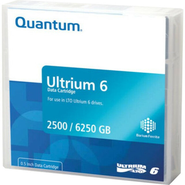 Quantum MR-L6MQN-01 LTO Ultrium 6 Data Cartridge, 2.5TB Native/6.25TB Compressed Storage Capacity