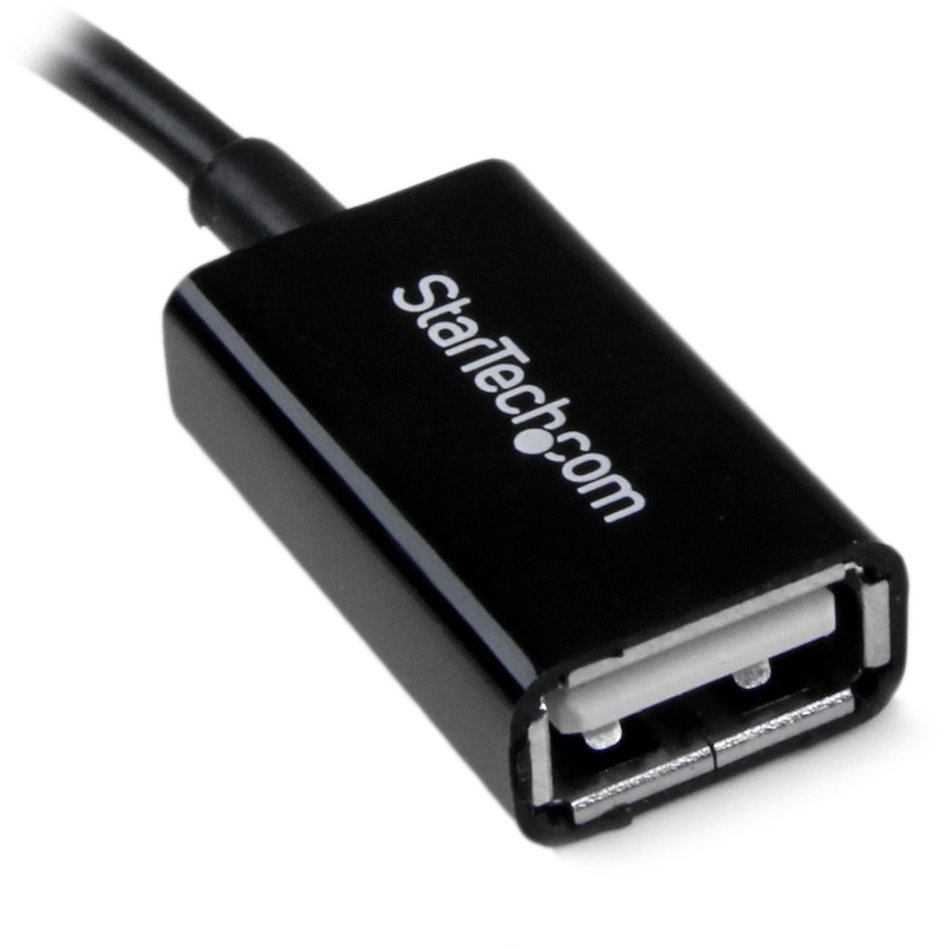 StarTech.com UUSBOTG 5in Micro USB to USB OTG Host Adapter M/F, Data Transfer Adapter