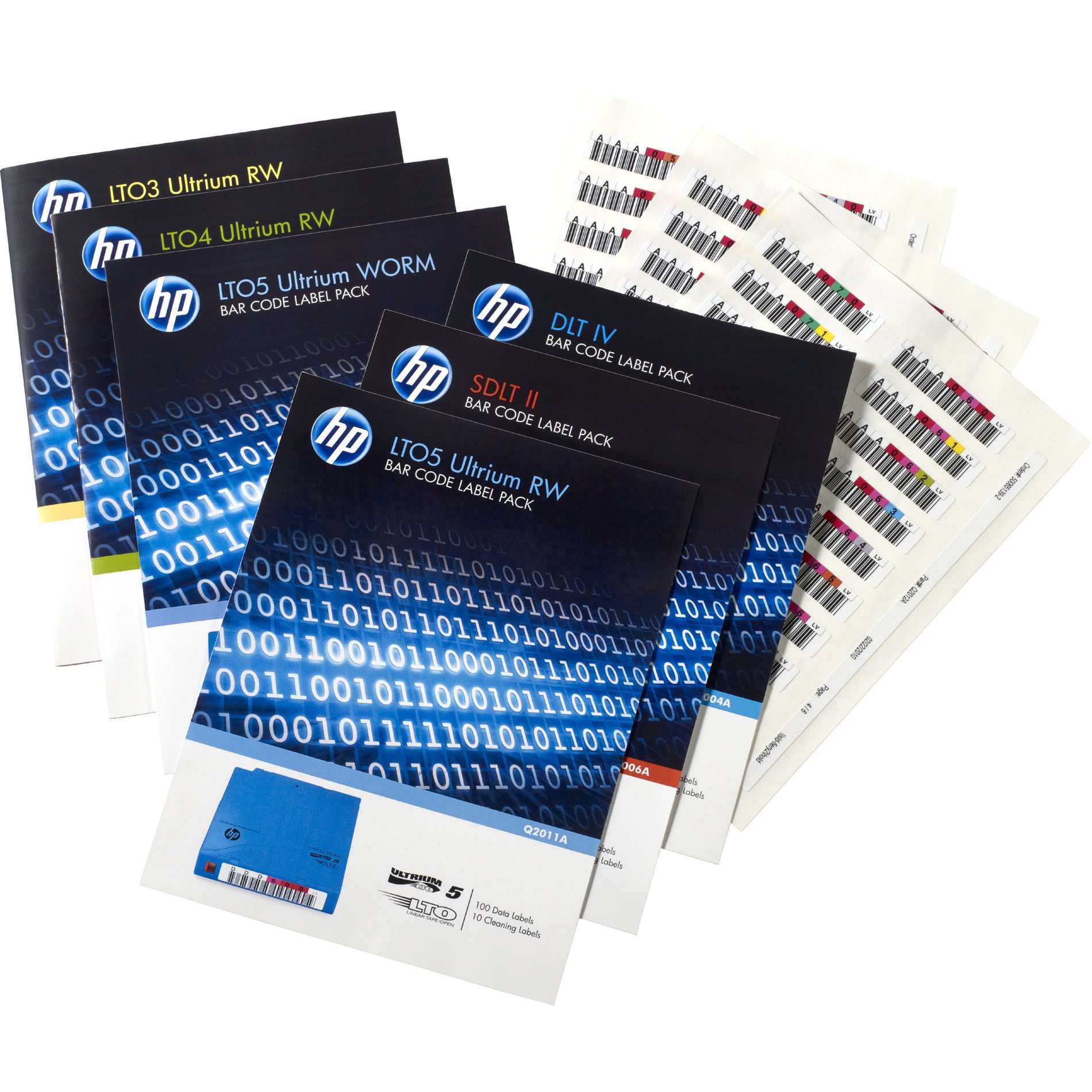HPE Q2013A LTO-6 Ultrium RW Bar Code Label Pack, 110 Labels