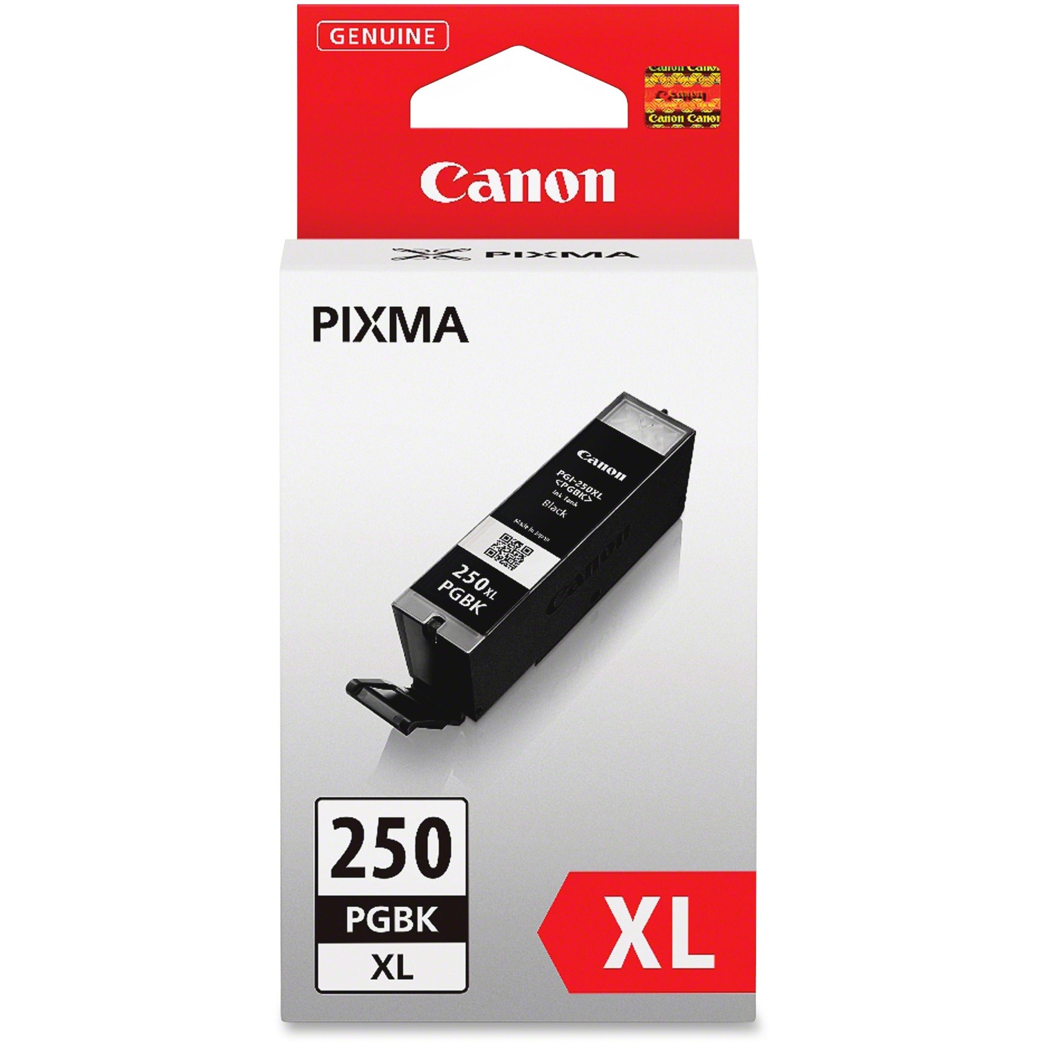 Canon PGI-250PGBK XL Original Ink Cartridge (6432B001), Smudge Resistant, High Yield, Black