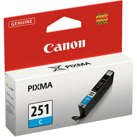 Canon 6514B001 CLI-251C Cyan Ink Tank, ChromaLife100+, 304 Pages