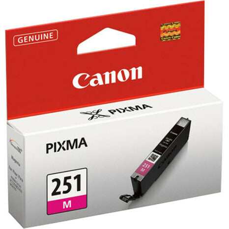 Canon 6515B001 CLI-251M Magenta Ink Tank, ChromaLife100+, 298 Pages