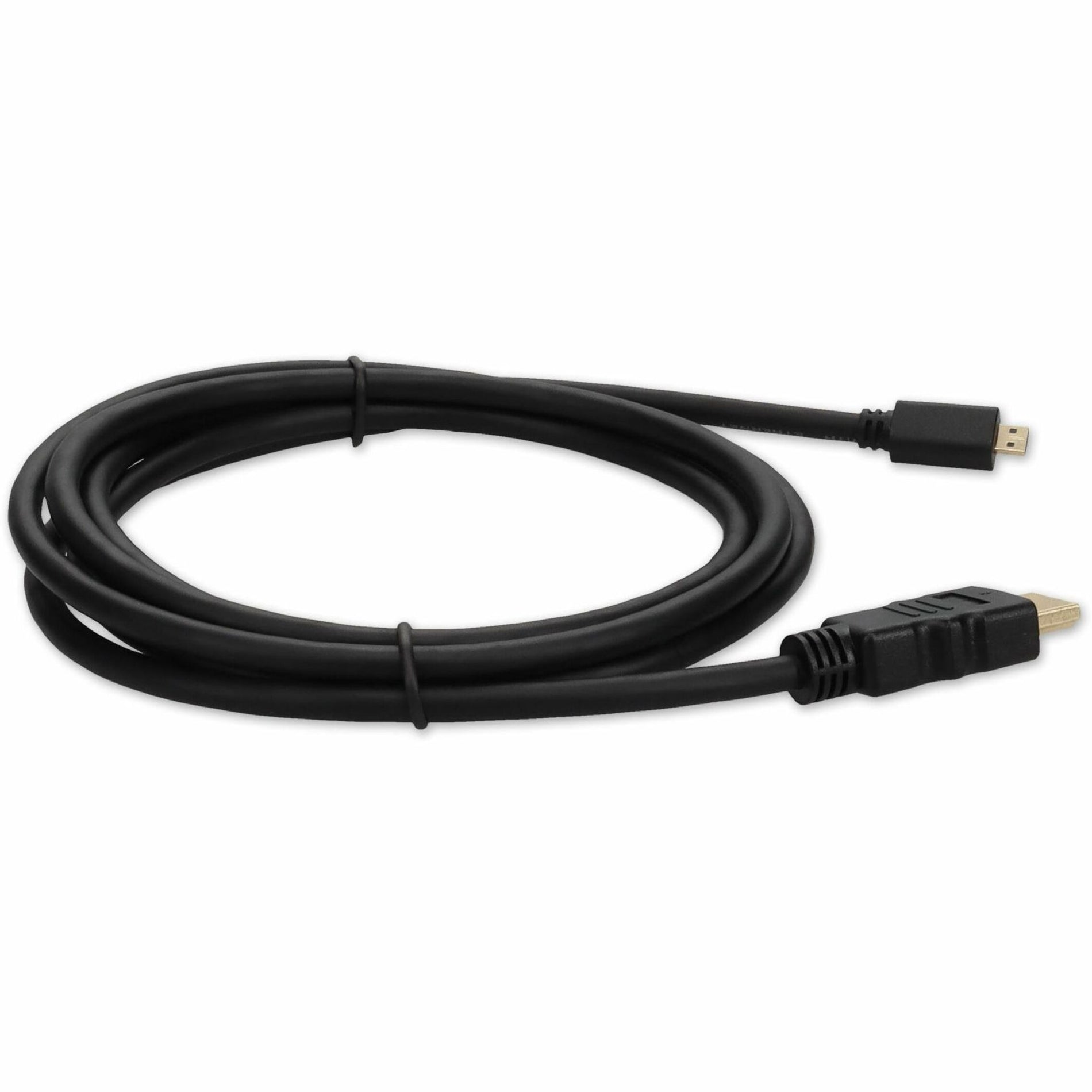 AddOn HDMI2MHDMI6 6ft (1.8M) HDMI to Micro-HDMI Adapter Cable - Male to Male, Copper Conductor, 3 Year Warranty