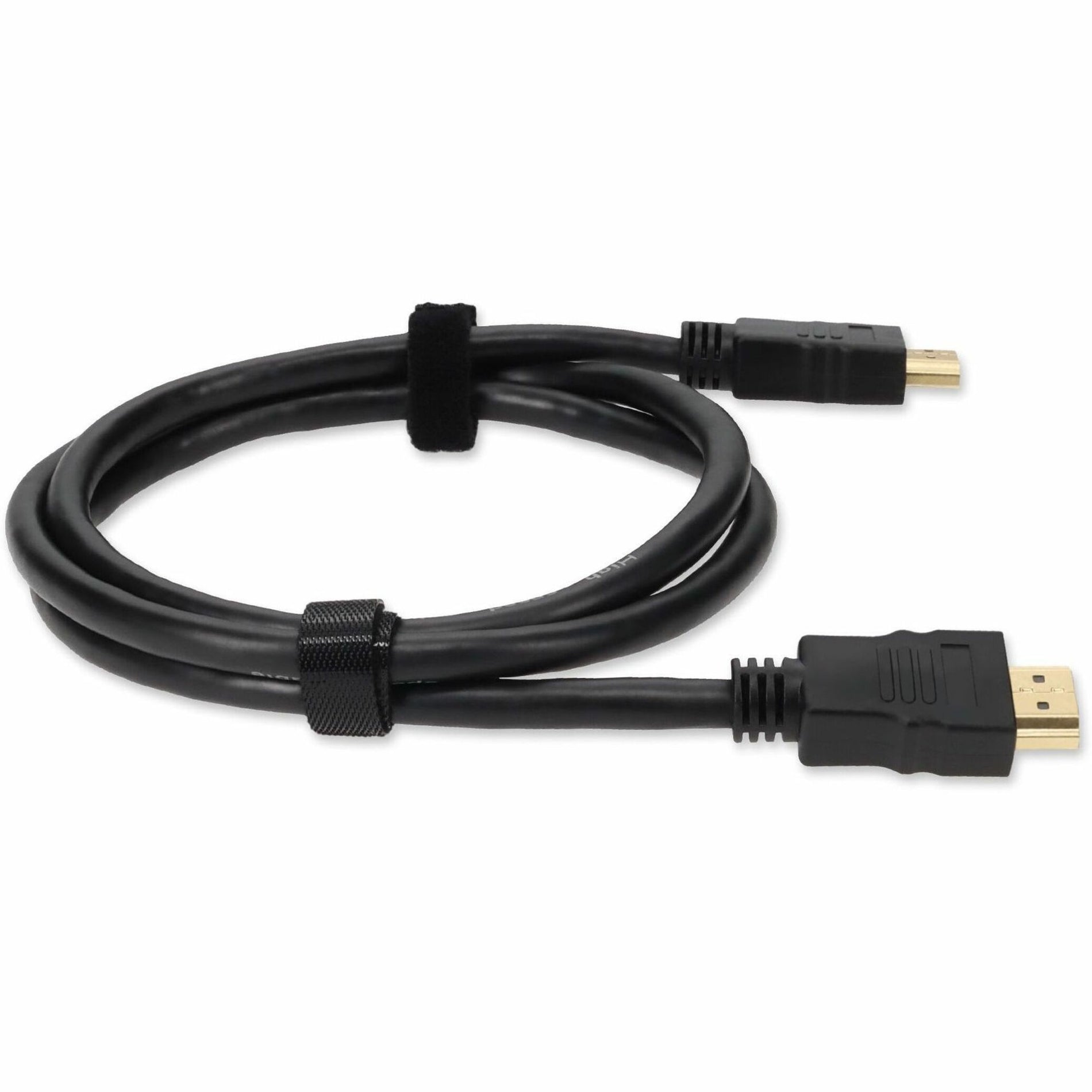 AddOn HDMIHSMM3 3ft HDMI 1.4 High Speed Cable w/Ethernet - Male to Male, 3 Year Warranty, United States Origin