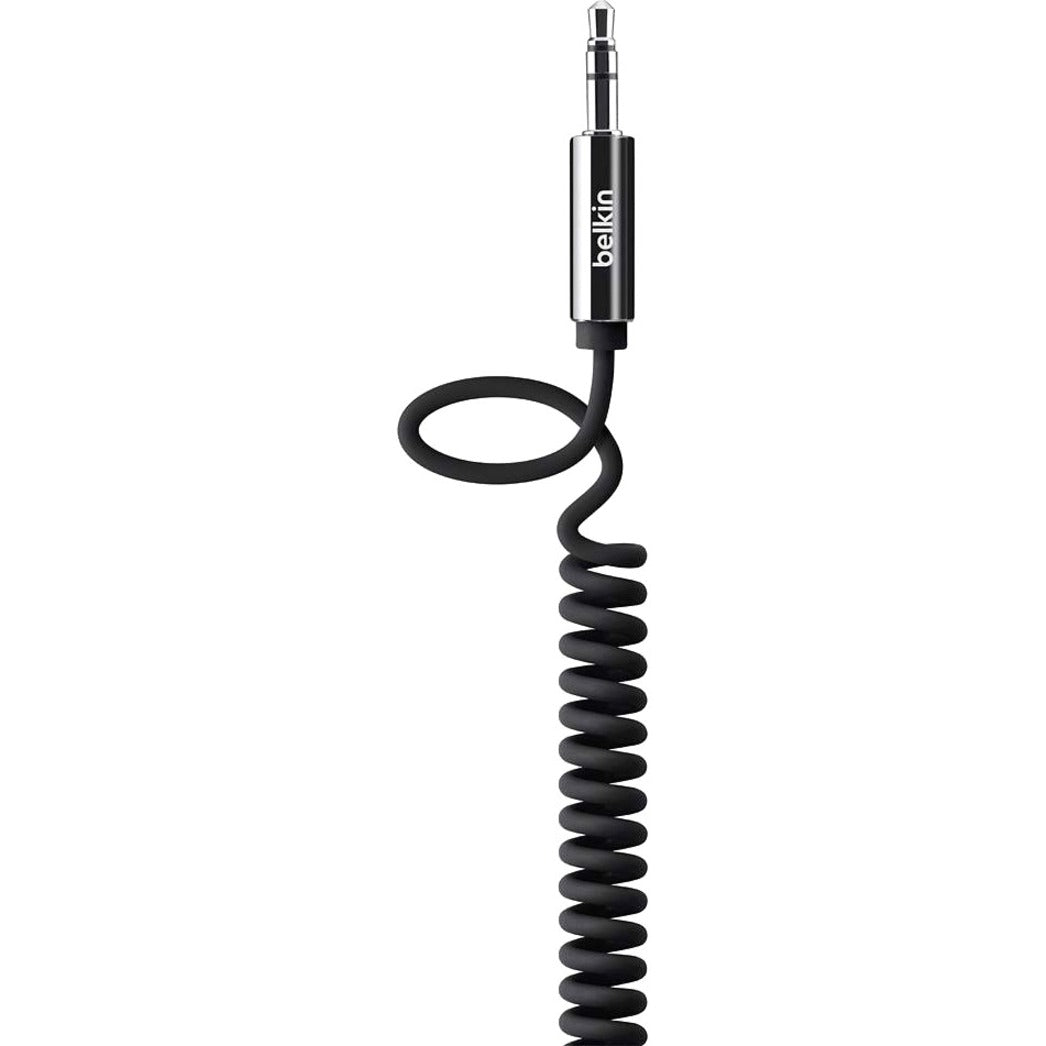 Belkin AV10126tt06-BLK MIXIT&uarr; Coiled Cable, Tangle-free, 6 ft, Black