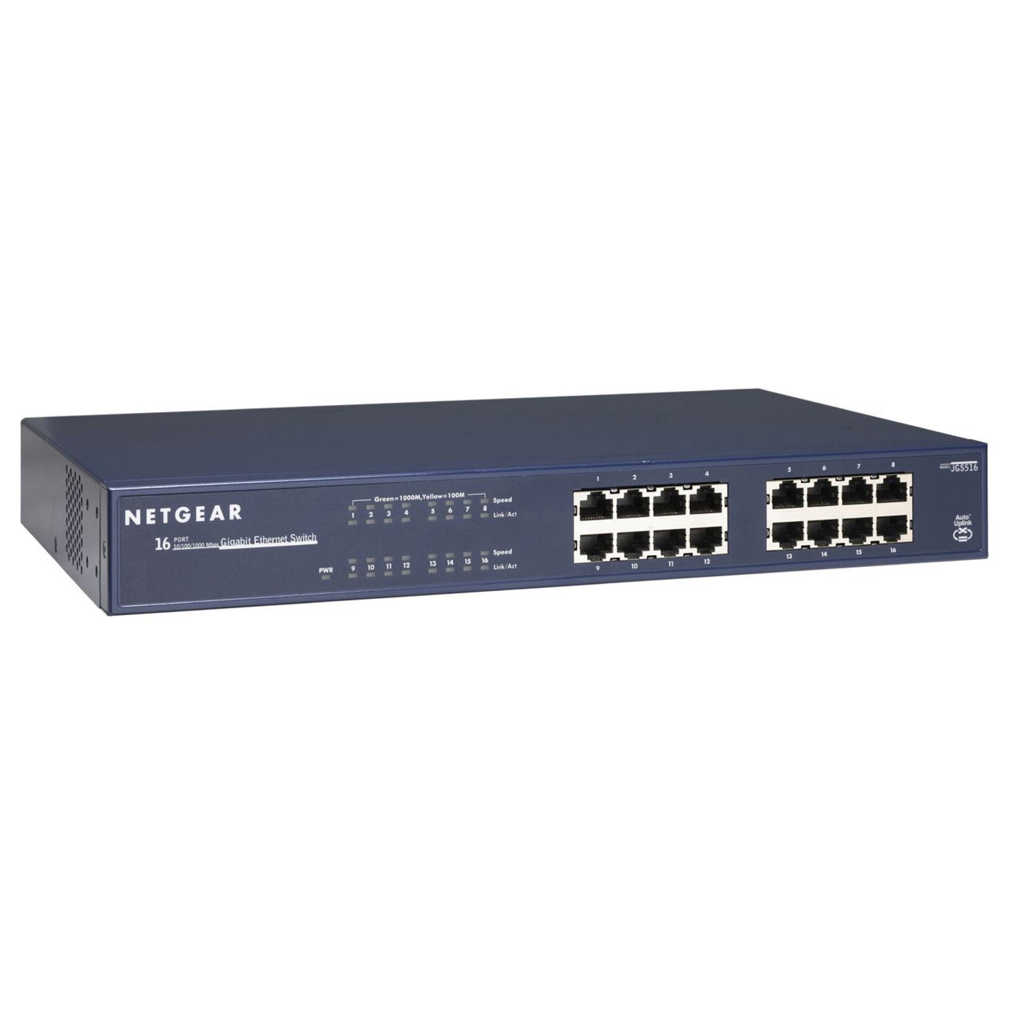NETGEAR JGS516NA ProSafe 16-Port Gigabit Unmanaged Switch, Reliable and High-Performance Ethernet Switch