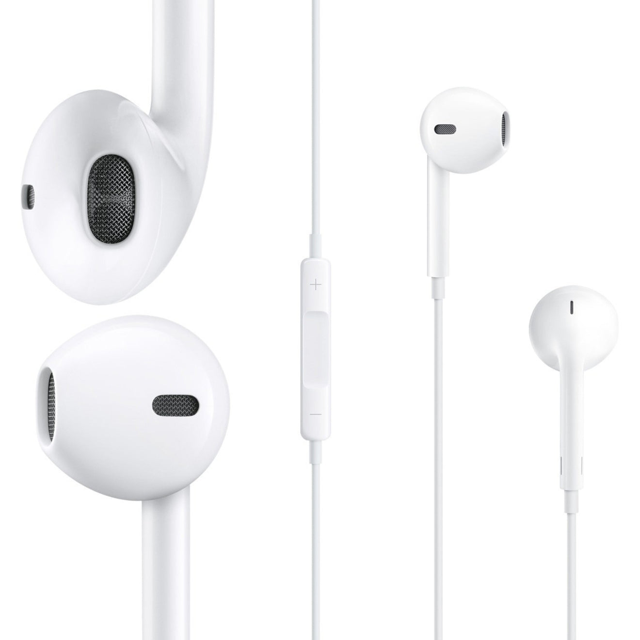4XEM 4XAPPLEEARPODS iPhone Earpods, Binaural Earbud Earphones with In-line Remote, White