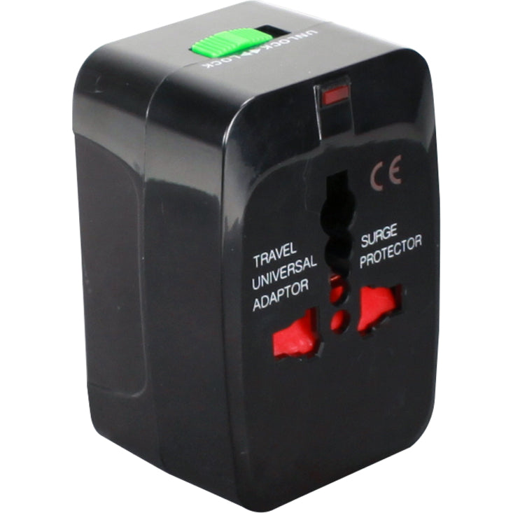QVS PA-C3 Premium World Power Travel Adaptor Kit with Surge Protection, Universal AC Adapter for International Travel