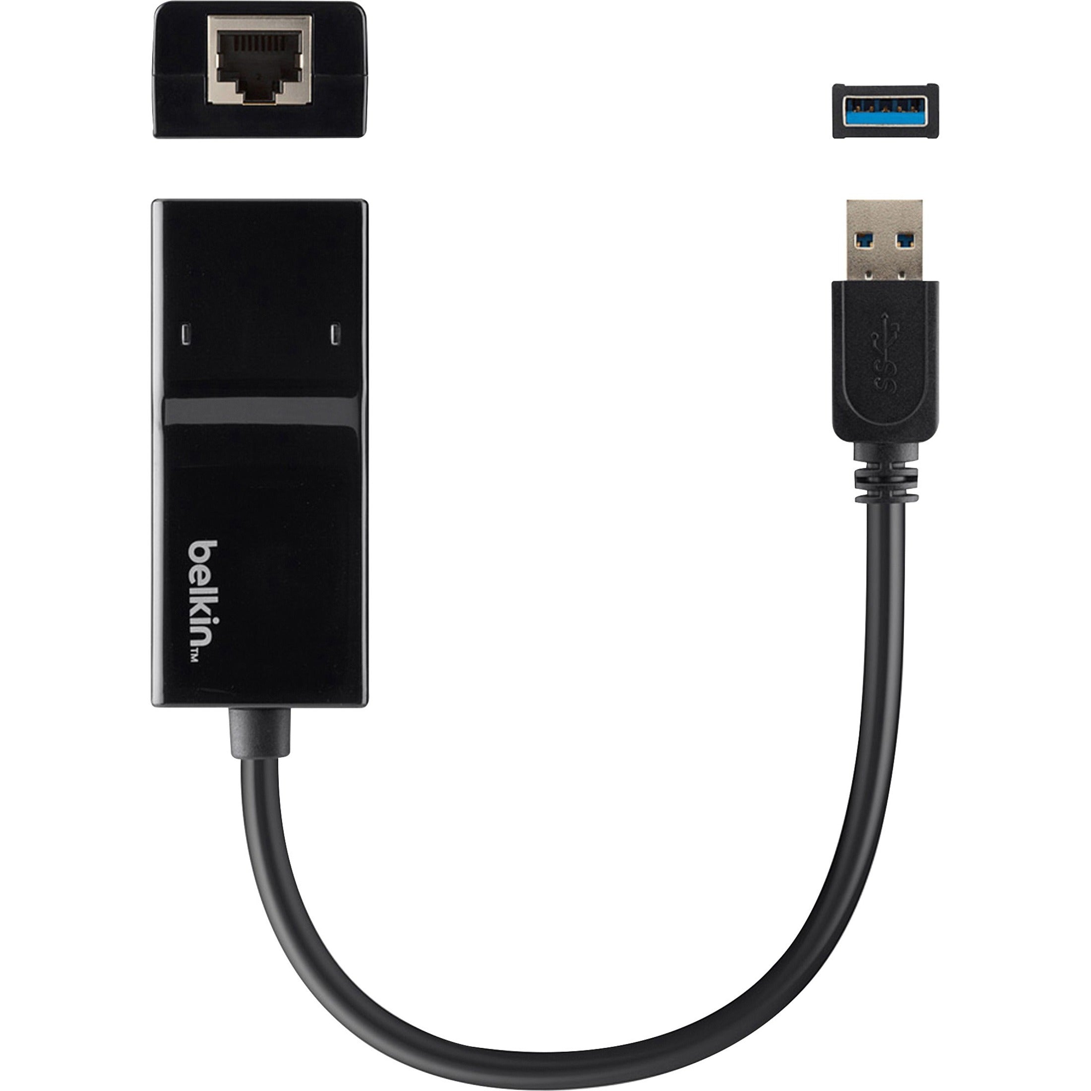 Belkin B2B048 Gigabit Ethernet Card, USB 3.0 to GBE Adapter