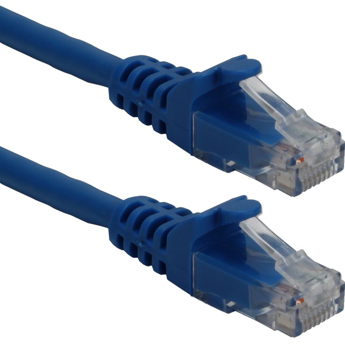 QVS CC715A-25BL 25ft CAT6A 10Gigabit Ethernet Blue Patch Cord, High-Speed Internet Connection