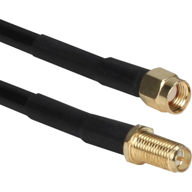 QVS SMAX-10 10ft Wireless LAN Antenna Extension Cable, Molded, Copper Conductor, Gold Plated Connectors