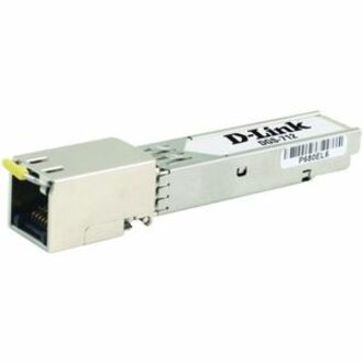 D-Link DGS-712 1000BASE-T Copper SFP Transceiver, 2-Year Limited Warranty, RJ-45 Connector, Twisted Pair, 328.08 ft Maximum Distance Supported