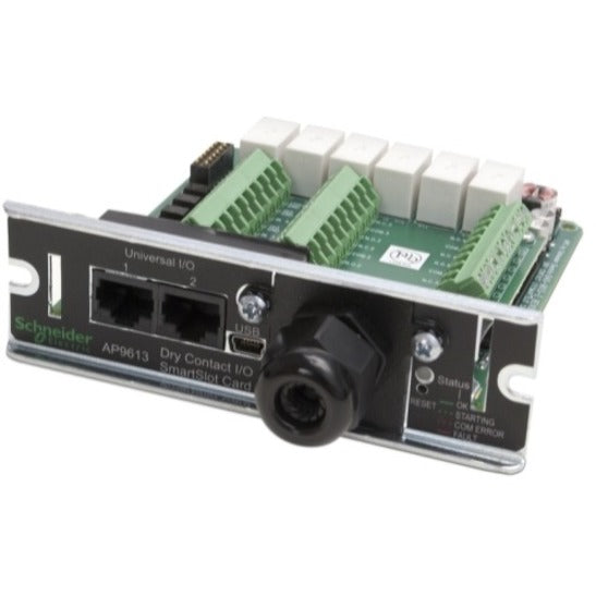 APC AP9613 Dry Contact I/O SmartSlot Card, Expandable Input and Output Ports, 2 Year Warranty