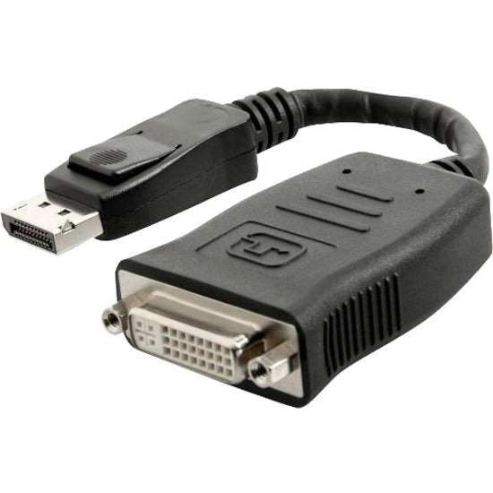 4XEM 4XDPDVI DisplayPort To DVI-I Dual Link M/F Adapter Cable, 9" Length, Copper Conductor, Shielded, Black PVC Jacket