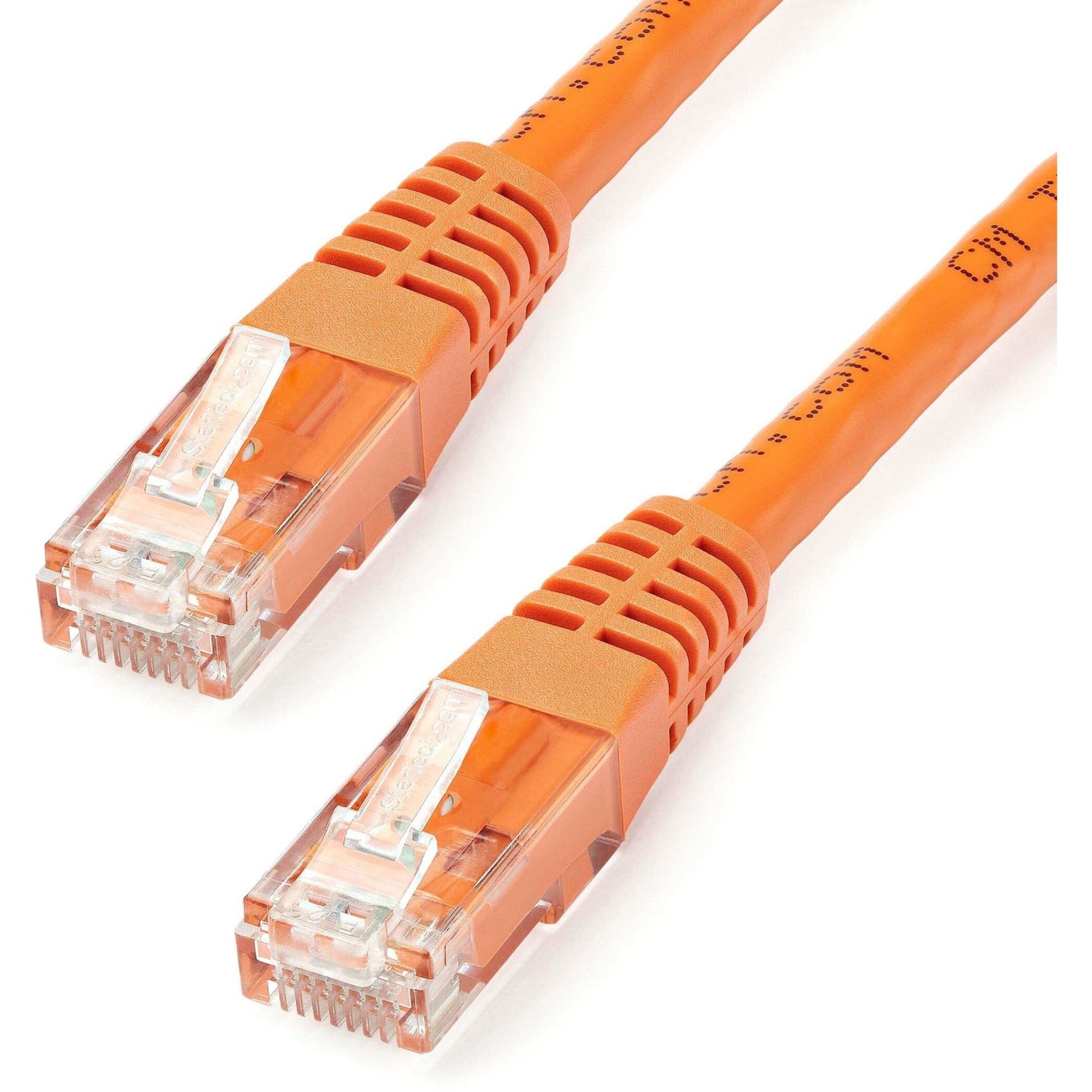 StarTech.com C6PATCH15OR 15ft Orange Cat6 UTP Patch Cable ETL Verified, Gigabit Ethernet Network Cord