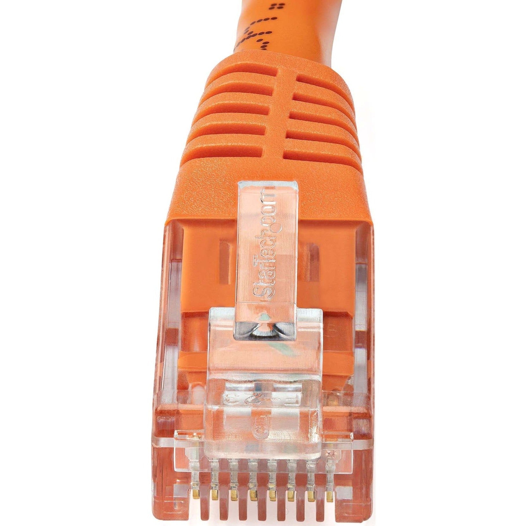 StarTech.com C6PATCH15OR 15ft Orange Cat6 UTP Patch Cable ETL Verified, Gigabit Ethernet Network Cord