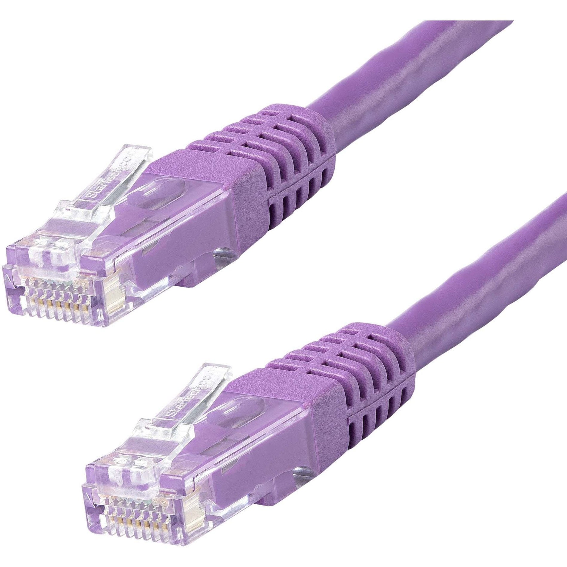 StarTech.com C6PATCH15PL 15ft Purple Cat6 UTP Patch Cable, Gigabit Ethernet Network Cord