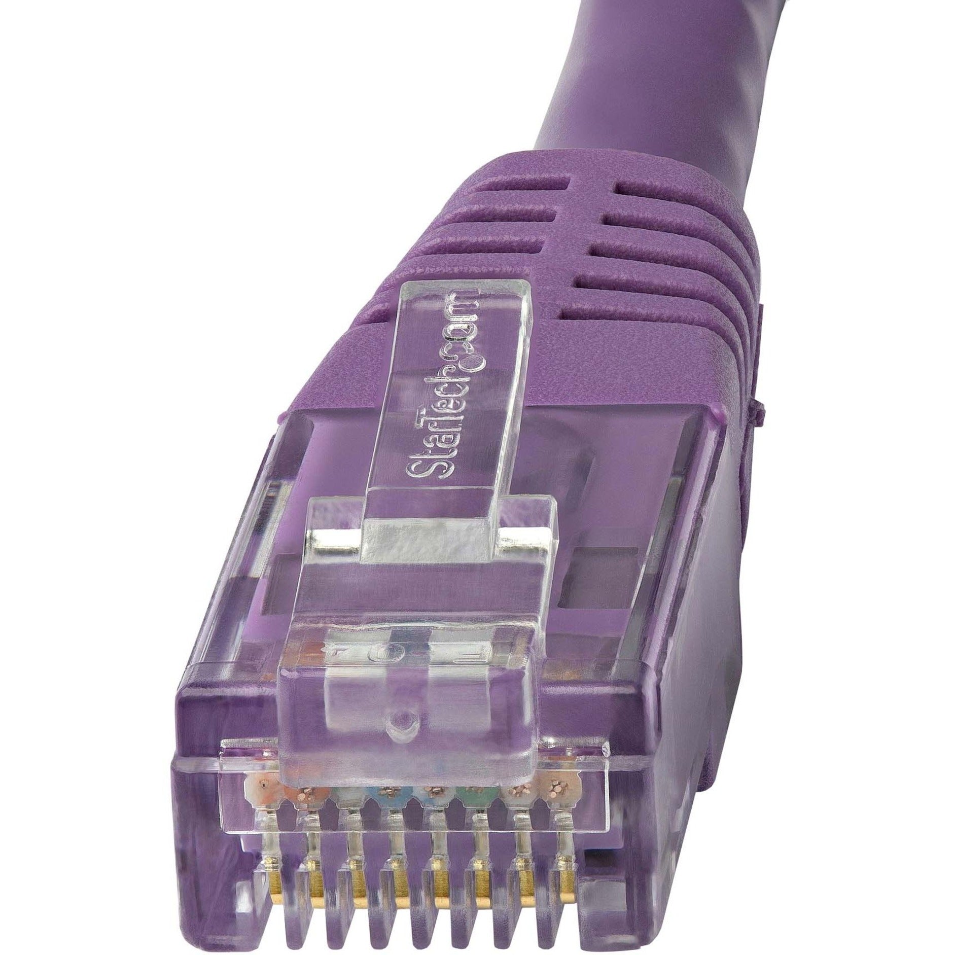 StarTech.com C6PATCH25PL 25ft Purple Cat6 UTP Patch Cable ETL Verified, Gigabit Ethernet Network Cord