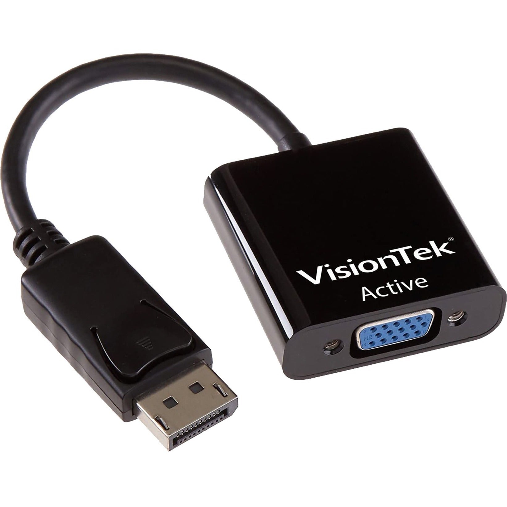 VisionTek 900342 DisplayPort to VGA Active Adapter (M/F), Eyefinity Technology, Plug & Play