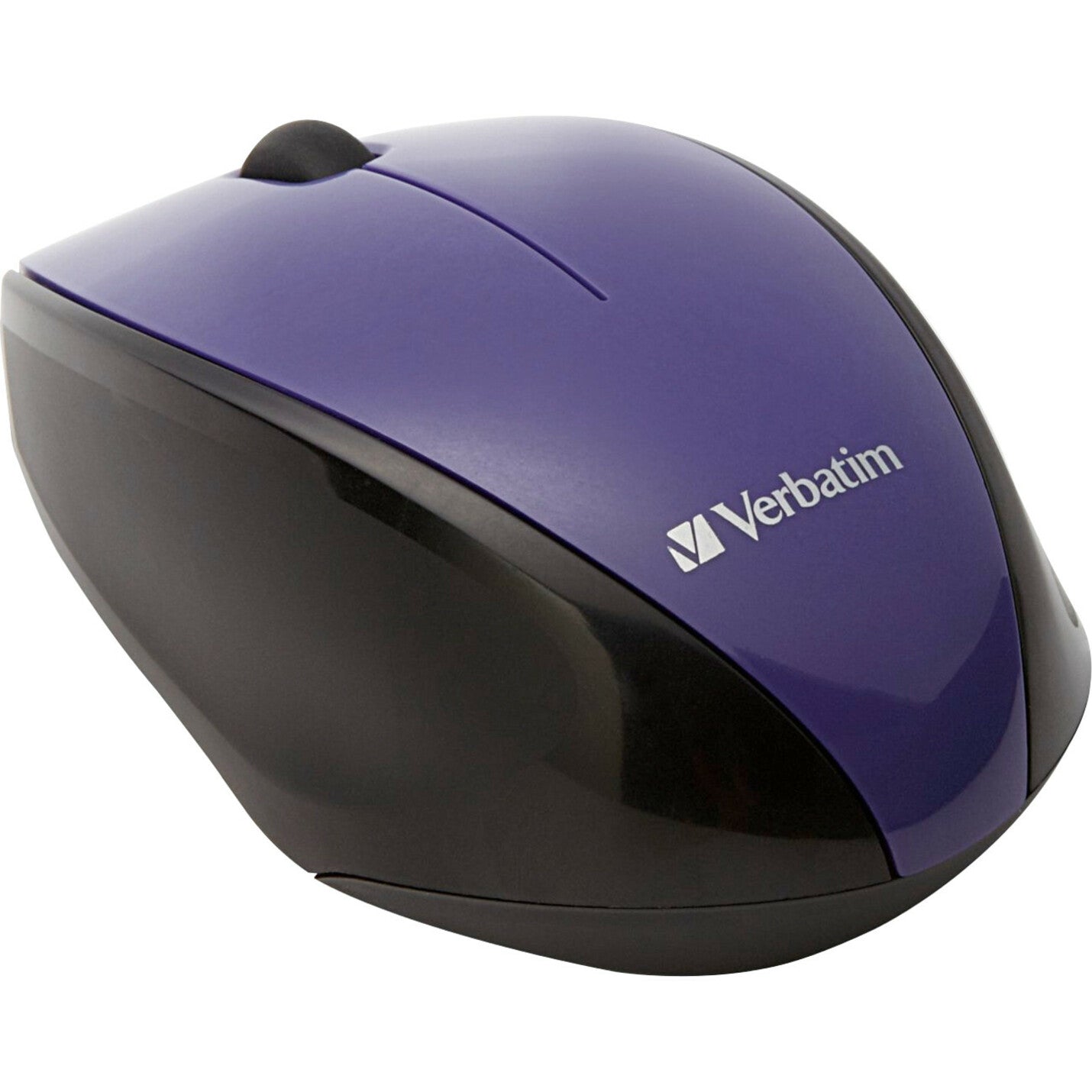 Verbatim 97994 Wireless Multi-Trac Blue LED Mouse - Purple, Ergonomic Comfort Grip, 2.4 GHz RF Technology