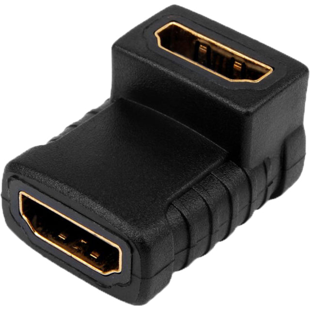 4XEM 4XHDMIFF90 90 Degree HDMI Coupler, Gold-Plated Female to Female Adapter