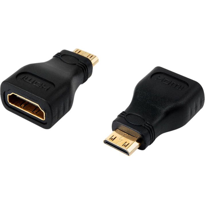 4XEM 4XHDMIFMMINI Mini HDMI To HDMI Adapter, Gold-Plated, Molded, Black