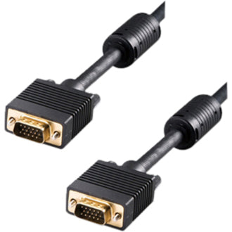4XEM 4XVGAMMHQ15 Dual Ferrite VGA Cable, 15ft High Quality Video Cable