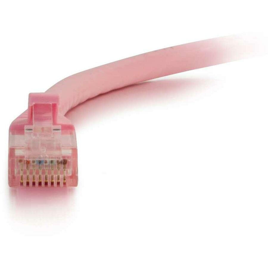 C2G 04060 50ft Cat6 Snagless Unshielded (UTP) Network Patch Cable - Pink, Lifetime Warranty, Minimized Near-End Crosstalk (NEXT), Strain Relief