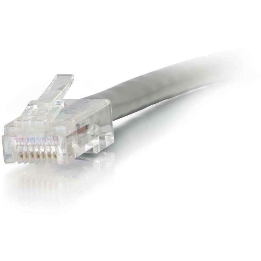 C2G 04064 1ft Cat6 Non-Booted Unshielded Ethernet Network Cable, Gray