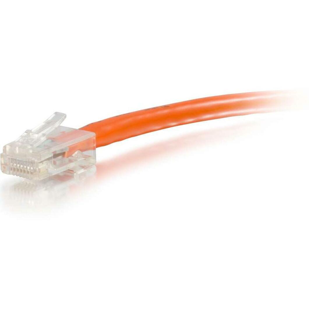 C2G 04195 6 ft Cat6 Non Booted UTP Unshielded Network Patch Cable, Orange - Lifetime Warranty, Copper Conductor