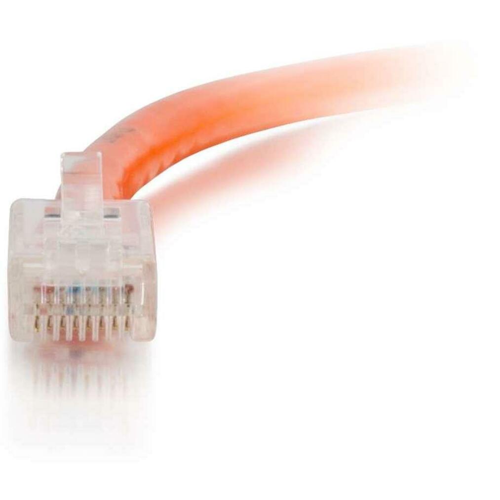 C2G 04195 6 ft Cat6 Non Booted UTP Unshielded Network Patch Cable, Orange - Lifetime Warranty, Copper Conductor