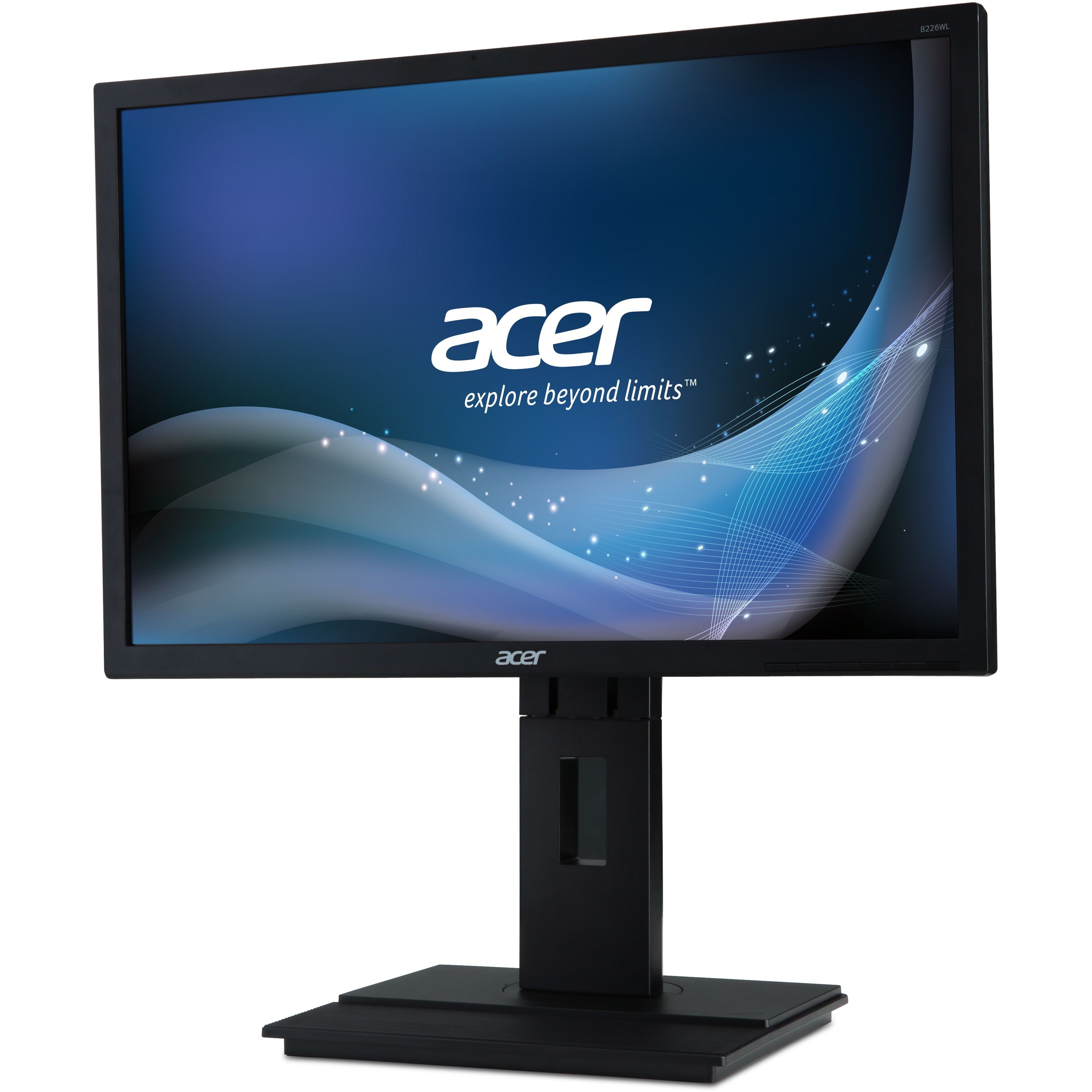 Acer UM.EB6AA.001 B226WL Widescreen LCD Monitor, 22 16:10 5ms 100000000:1 Max(ACM) 250nits LED, VGA DVI (w/HDCP) SPK Height adj. Rotation US PA PA TCO6.0 Darkgrey