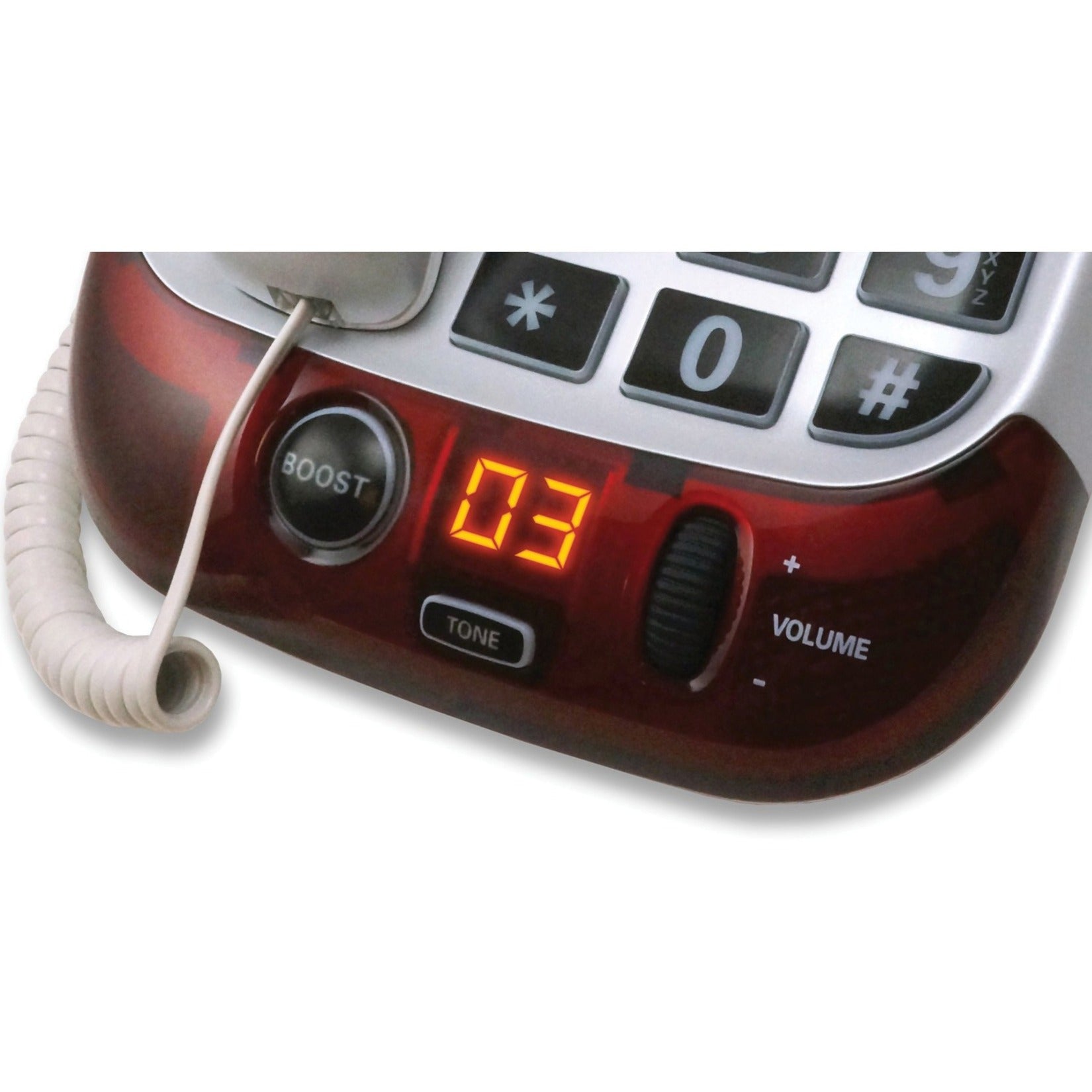 Clarity 54005.001 Alto Digital Extra Loud Big Button Speakerphone, Visual Ringer, Talking Caller ID, Talking Keypad, Power Failure Protection
