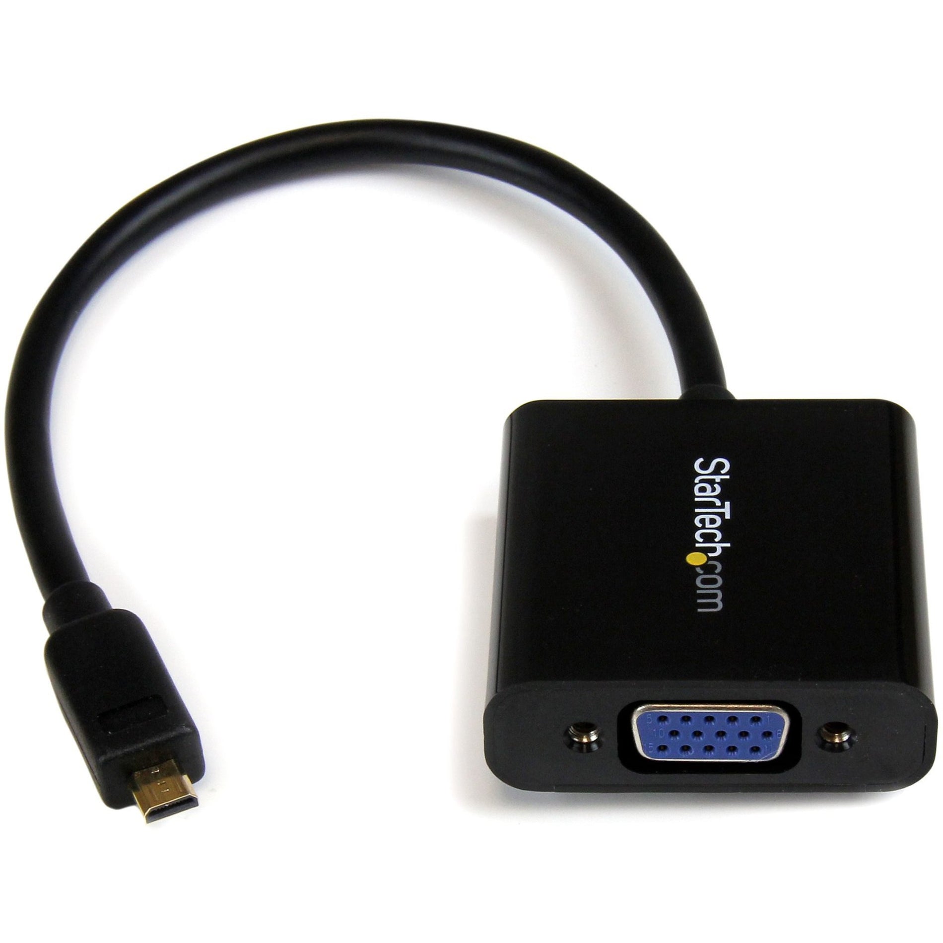 StarTech.com MCHD2VGAE2 HDMI/VGA Video Cable, Micro HDMI to VGA Adapter Converter for Smartphones, Ultrabook, Tablet - 1920x1200
