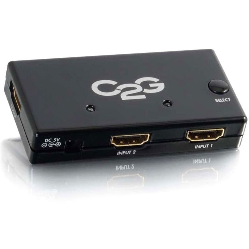 C2G 40349 2-Port HDMI Auto Switch, Full HD 1080p, 1 Year Warranty, RoHS Certified