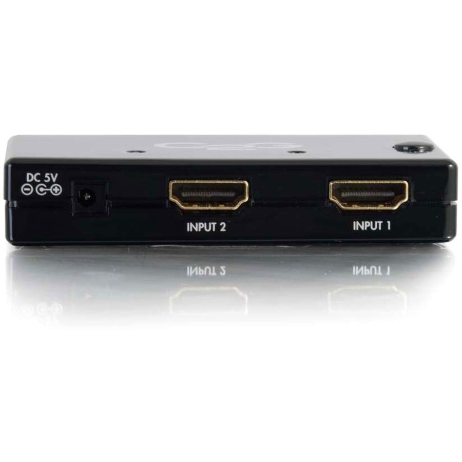 C2G 40349 2-Port HDMI Auto Switch, Full HD 1080p, 1 Year Warranty, RoHS Certified