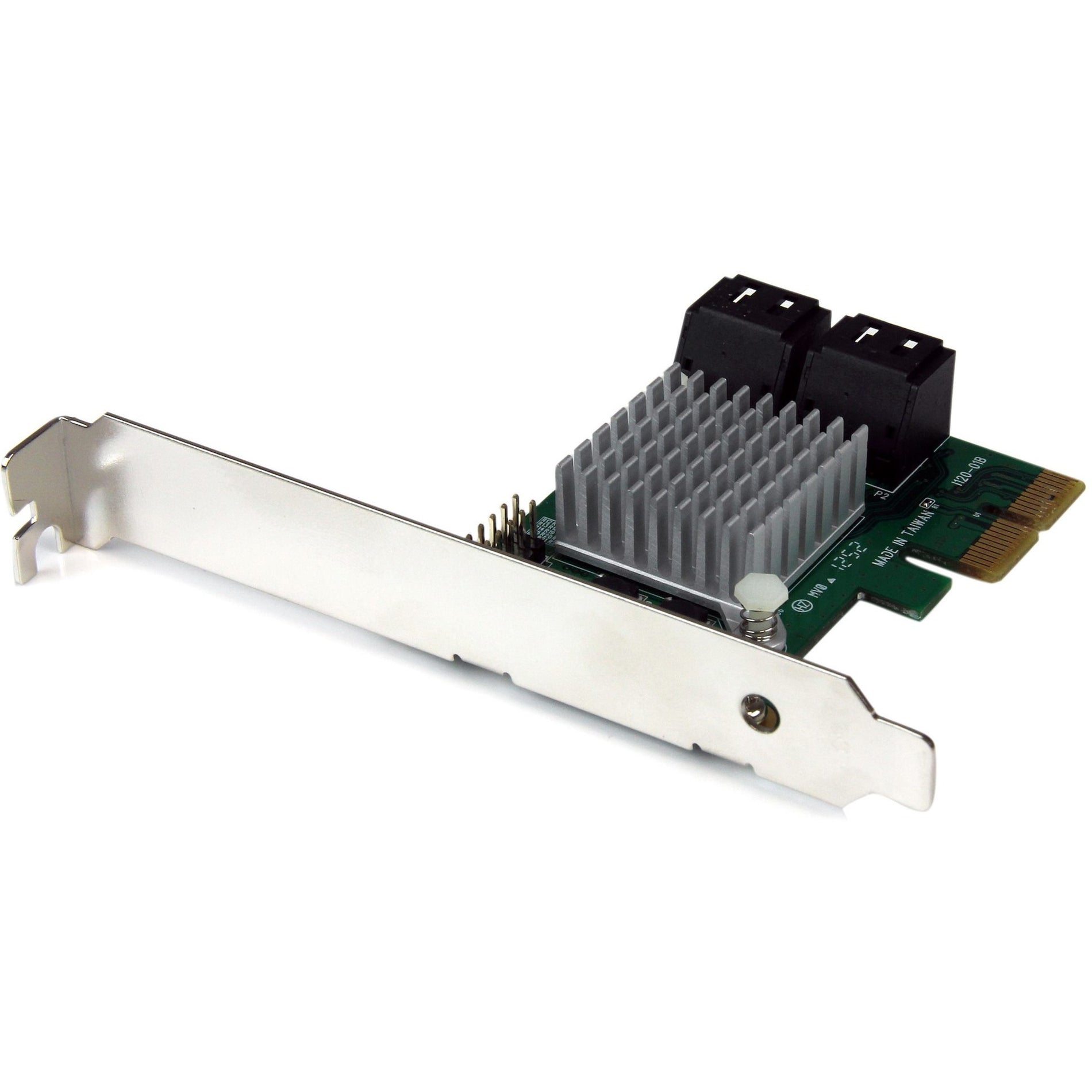 StarTech.com PEXSAT34RH 4 Port PCI Express SATA III 6Gbps RAID Controller Card with Heatsink, High-Speed Data Transfer and RAID Support