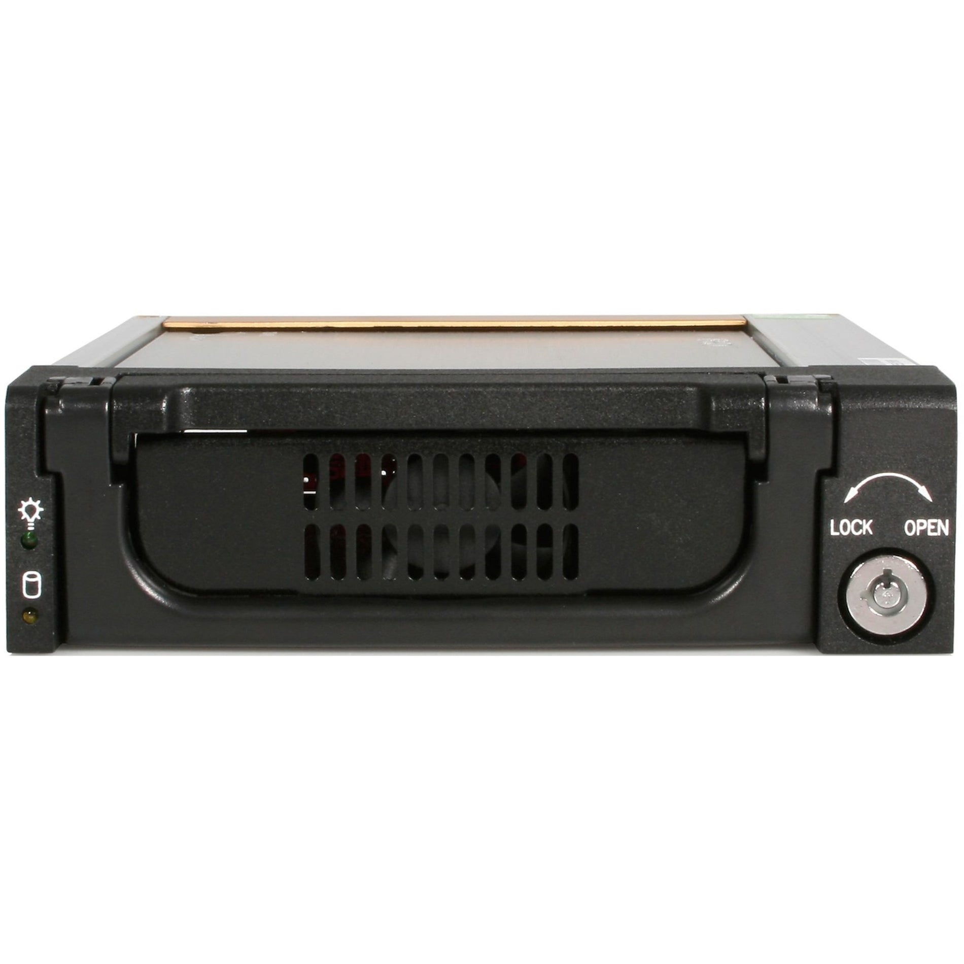 StarTech.com DRW150SATBK 5.25" Rugged SATA HDD Mobile Rack Drawer, Quick and Safe Drive Removal, Aluminum Construction, 2-Year Warranty