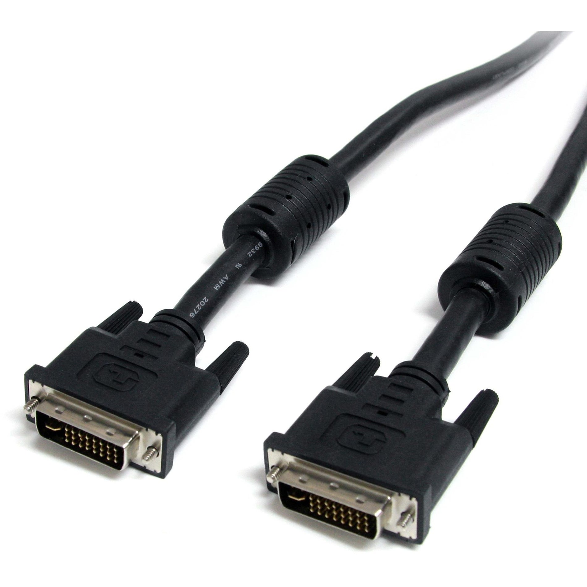 StarTech.com DVIIDMM6 6ft DVI-I Dual Link Monitor Cable - M/M, EMI Protection, 9.9 Gbit/s Data Transfer Rate, 2560 x 1600 Supported Resolution