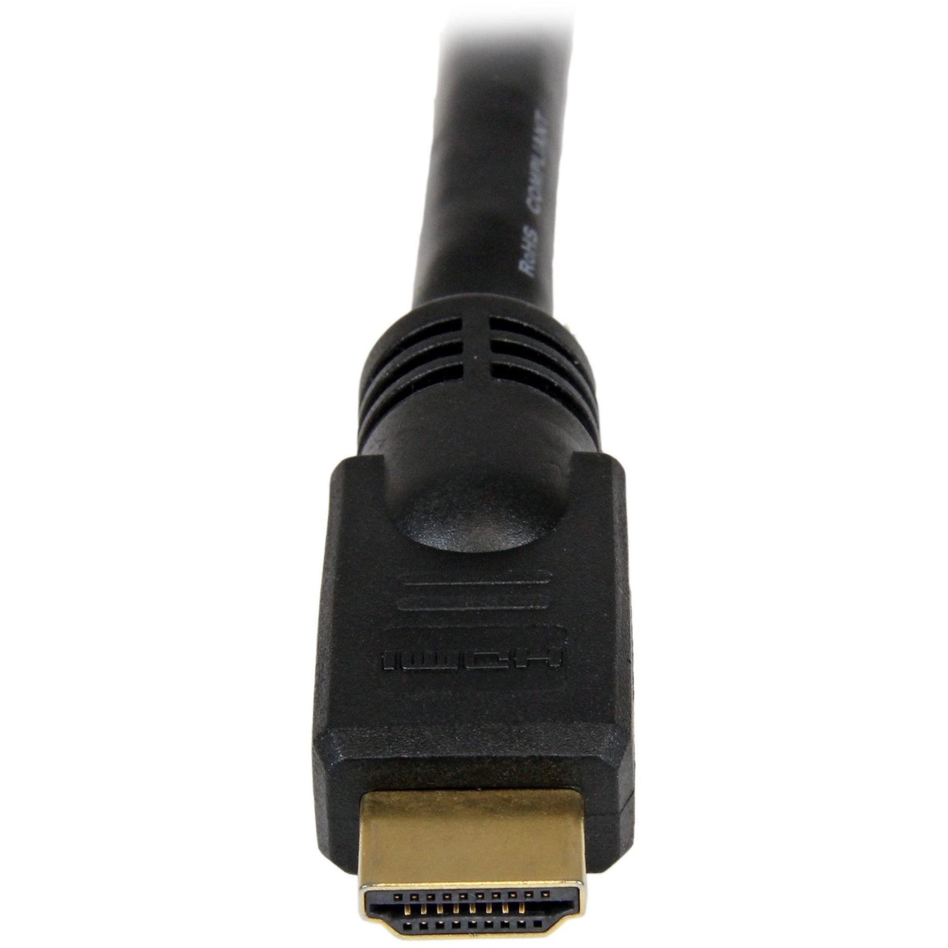 StarTech.com HDMM20 20 ft High Speed HDMI Cable - Ultra HD 4k x 2k HDMI Cable, Molded, Gold Plated Connectors, Black