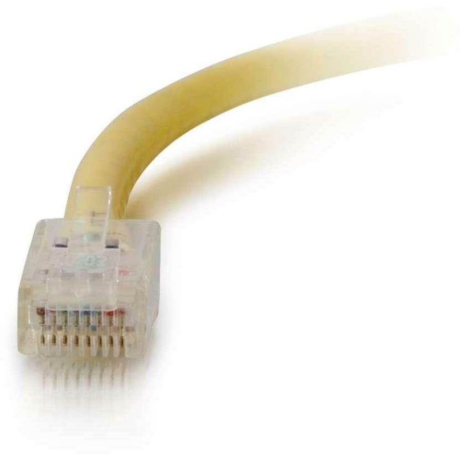 C2G 22694 10 ft Cat5e Non Booted UTP Unshielded Network Patch Cable - Yellow, Lifetime Warranty