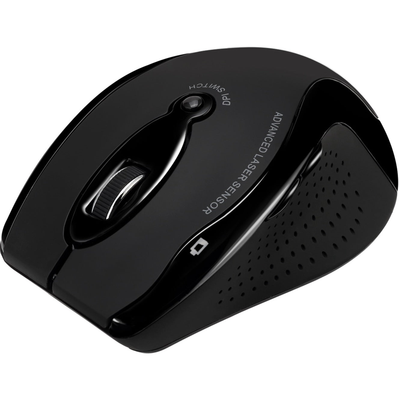 Adesso IMOUSE G25 Wireless Ergonomic Laser Mouse, Comfort Grip, 1600 DPI, 2.4 GHz RF, Black