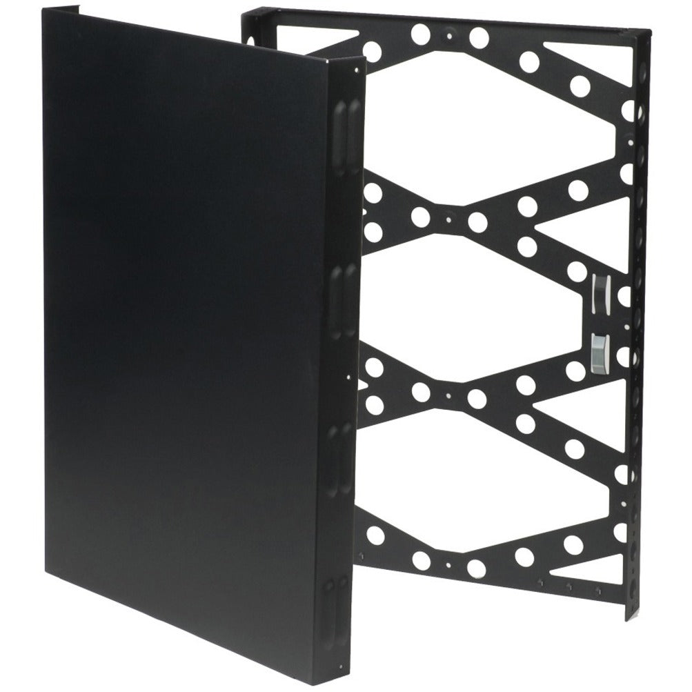 Rack Solutions 1URACK-110 Wall Mount Rack Cabinet, Adjustable Depth, Black Textured Powder Coat