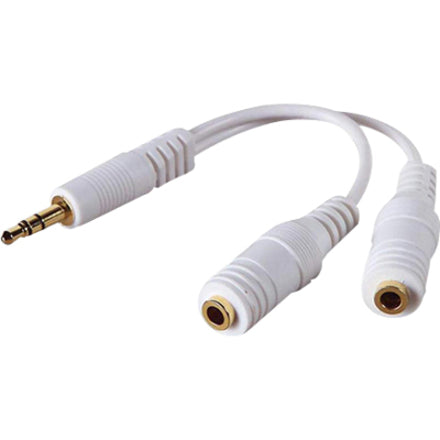 4XEM 4XISPLITTER Headphone Splitter Cable For iPhone/iPod/Audio Devices, 2-Way Mini-phone Stereo Audio Splitter Cable