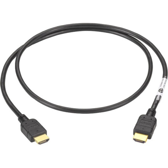 Black Box EVHDMI01T-002M HDMI to HDMI Cable, M/M, PVC, 6.5-ft., Gold Plated Connectors, Lifetime Warranty