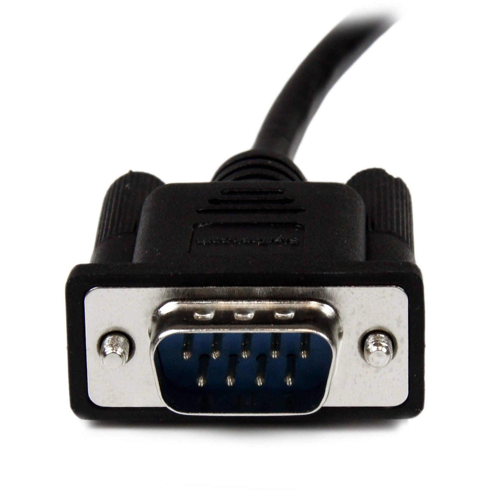 StarTech.com SCNM9FM2MBK 2m Black DB9 RS232 Serial Null Modem Cable F/M, Molded, Strain Relief, EMI Protection