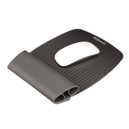 Fellowes 9311801 I-Spire Series Wrist Rocker - Gray, Silicone Mouse Pad