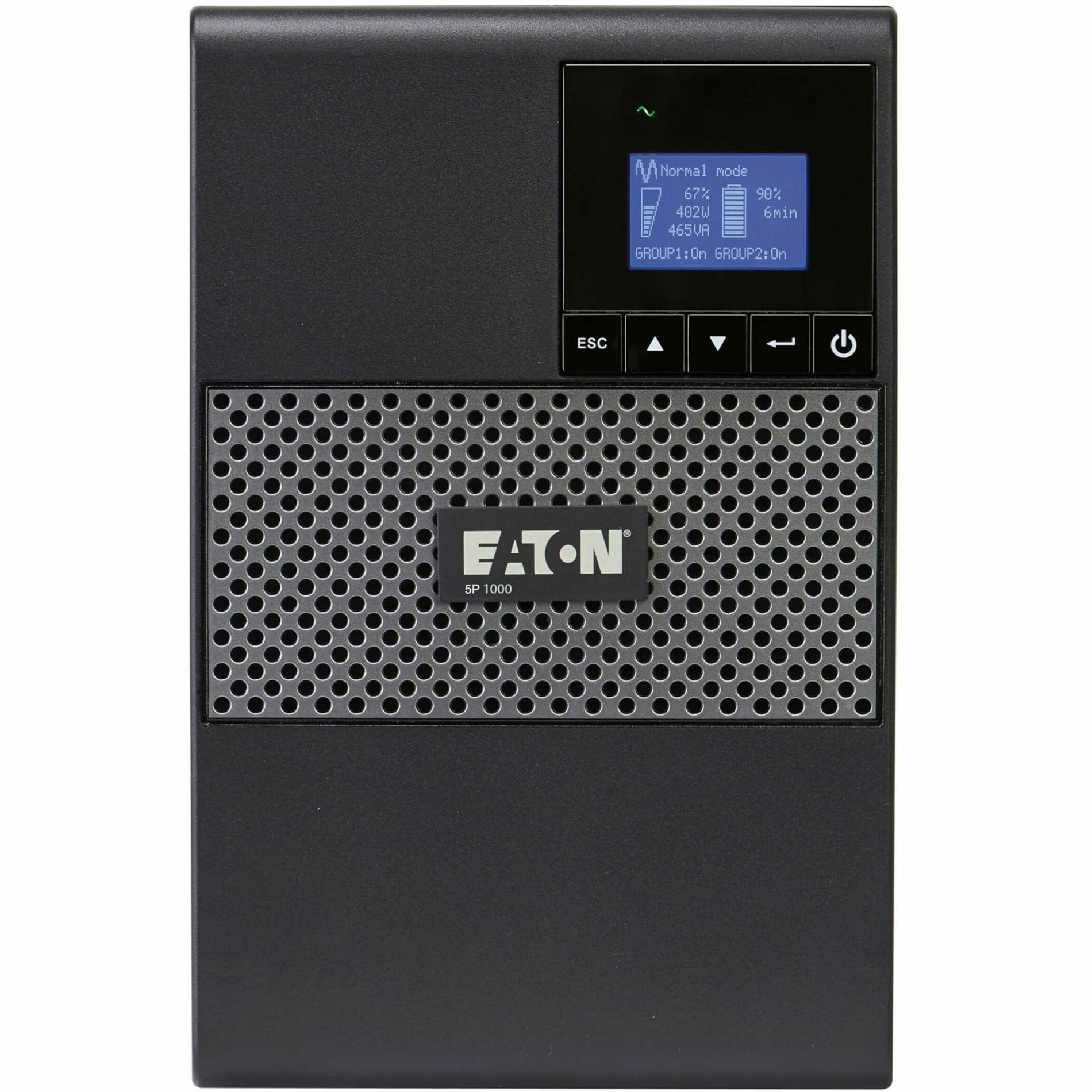 Eaton 5P 5P1500 1440VA 1100W Tower UPS, Cybersecure Network Card Option, True Sine Wave