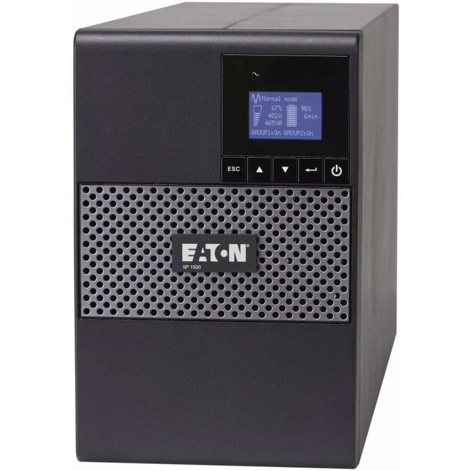 Eaton 5P 5P1550G 1550VA 1100W Line-Interactive UPS, True Sine Wave, 8 Outlets, Cybersecure Network Card Option
